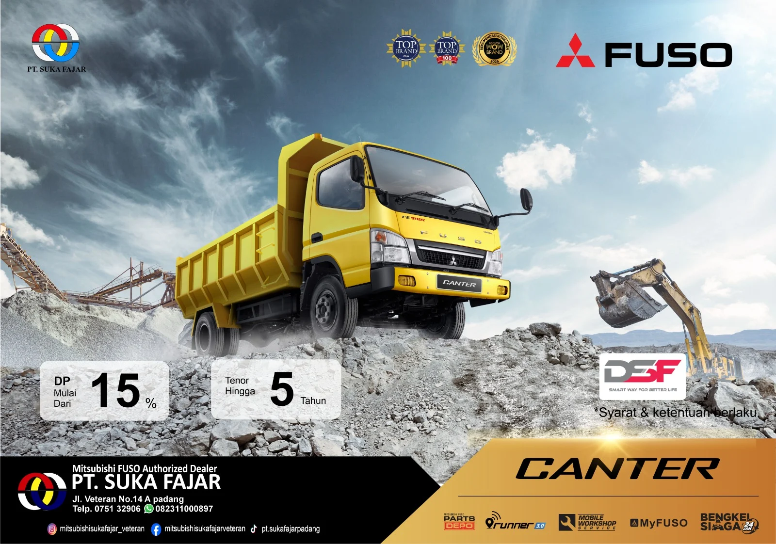 suka fajar padang - promo fuso padang