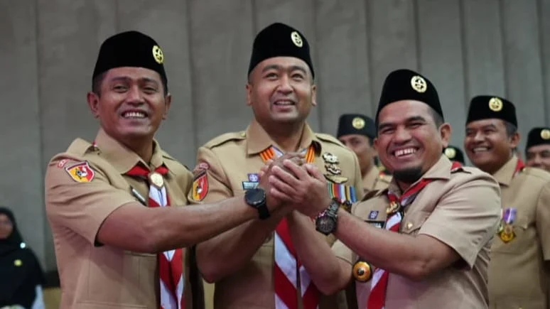 Ketua Mabicap dan Kwarcab Pramuka Kabupaten Solok Periode 2025-2030 Dikukuhkan