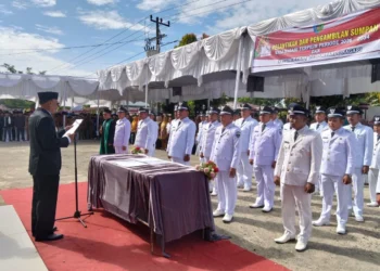 Pengambilan Sumpah Wali Nagari oleh Bupati Pessel Hendrajoni