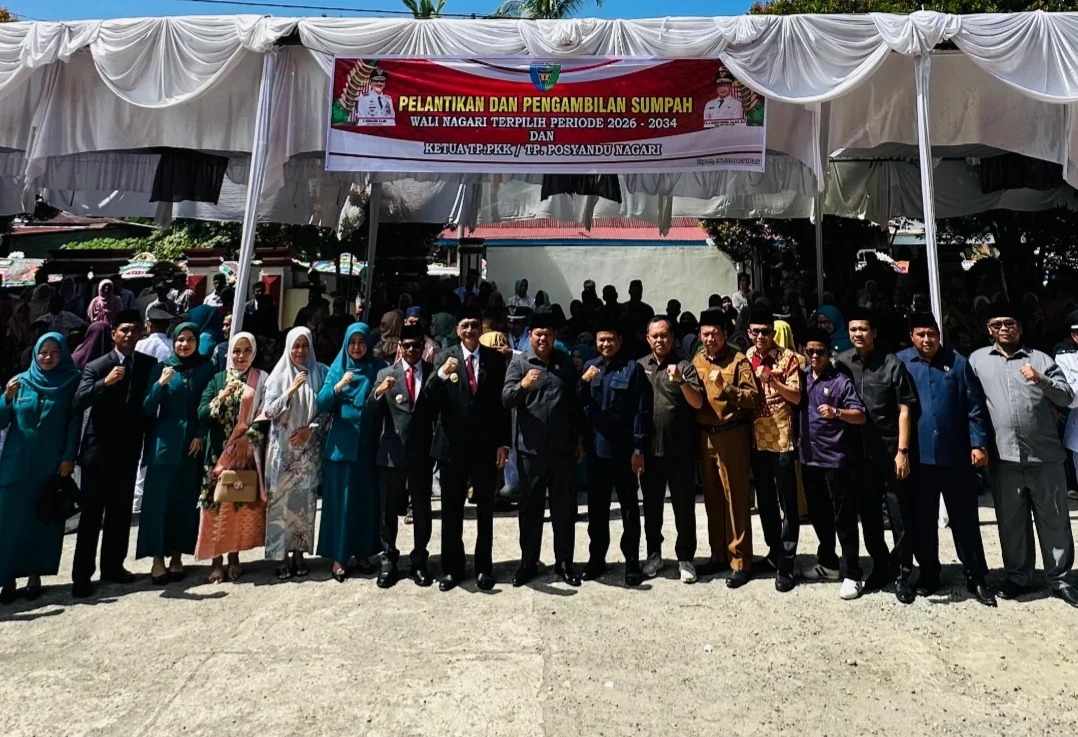 DPRD Pesisir Selatan Hadiri Pelantikan Wali Nagari, Tegaskan Komitmen Perkuat Tata Kelola Nagari