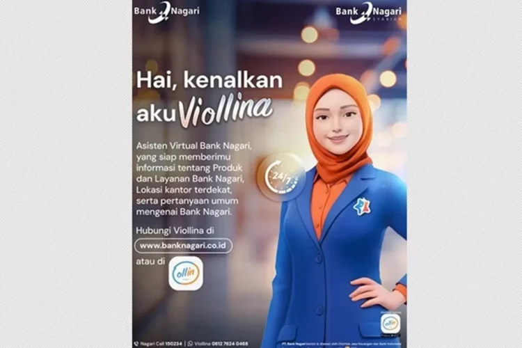 Cha tbot baru Bank Nagari, Viollina