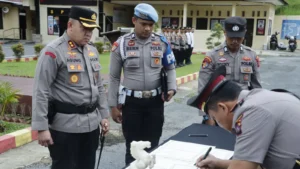 6 Perwira Dilantik Tempati Jabatan Baru, Kapolres AKBP Agung Pranajaya Ingatkan Soal Inovasi