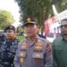 Wakapolda Sumbar Brigjen Solihin, didampingi Kadis ESDM Sumbar Helmi Heriyanto usai gelar pasukan