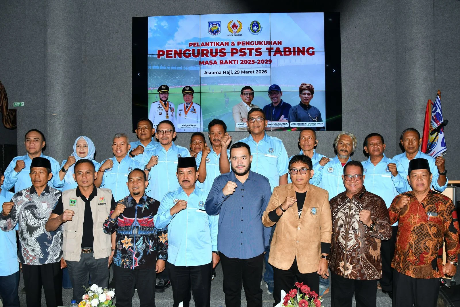 Pengurus PSTS Tabing 2025–2029 Resmi Dilantik, Wako Padang Dorong Penguatan Pembinaan Usia Dini