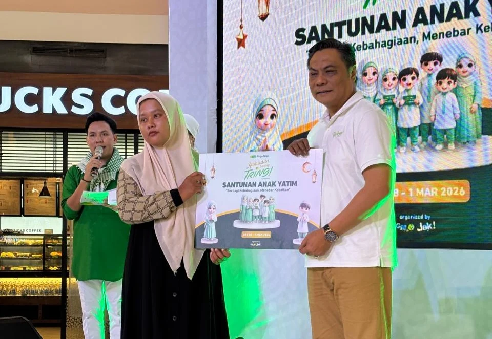 Ramadan Bareng Tring, Pegadaian Wilayah II Pekanbaru Berbagi Kebahagiaan Bersama Anak Panti di Mal SKA