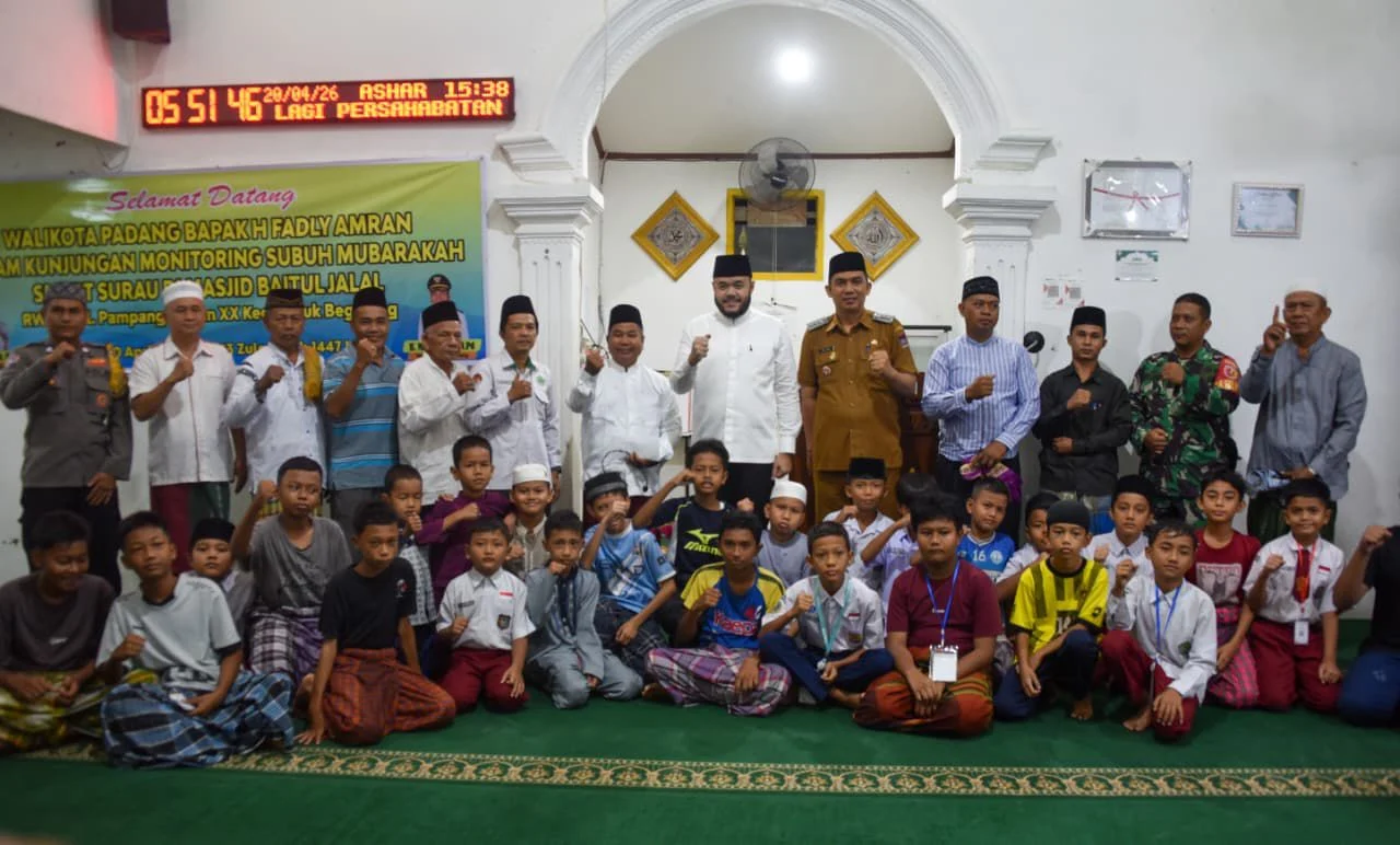 Pemko Padang Terus Perkuat Progul Smart Surau dengan Inovasi Absensi Digital Subuh Mubarakah