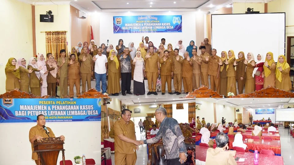 Buka Pelatihan Manajemen dan Penanganan Kasus, ini Pesan Wali Kota Pariaman Yota Balad