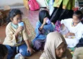 Rangkaian kegiatan edukasi gizi PP Aisyiyah dan YAICI, bersama anak-anak, di Nagari Salareh Aia, Kecamatan Palembayan, Kabupaten Agam