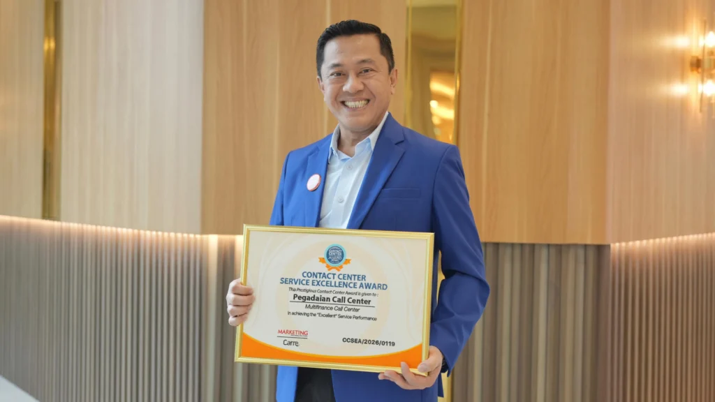 Melayani Sepenuh Hati, Pegadaian Raih Penghargaan Top CX Brand Award 2026