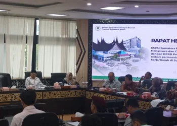 LBH Padang mengikuti hearing bersama DPRD Sumatera Barat yang dipimpin Wakil Ketua DPRD Sumbar, Evi Yandri Rajo Budiman, Kamis (7/5/2026).