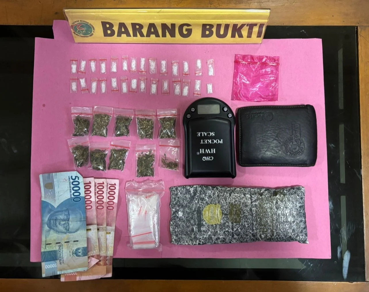 Bandar Sabu dan Ganja di Kinali Ditangkap, Polisi Amankan 38 Paket Narkotika