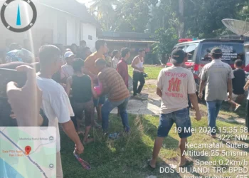 Korban saat dievakuasi warga, Selasa (19/5/2026), sore
