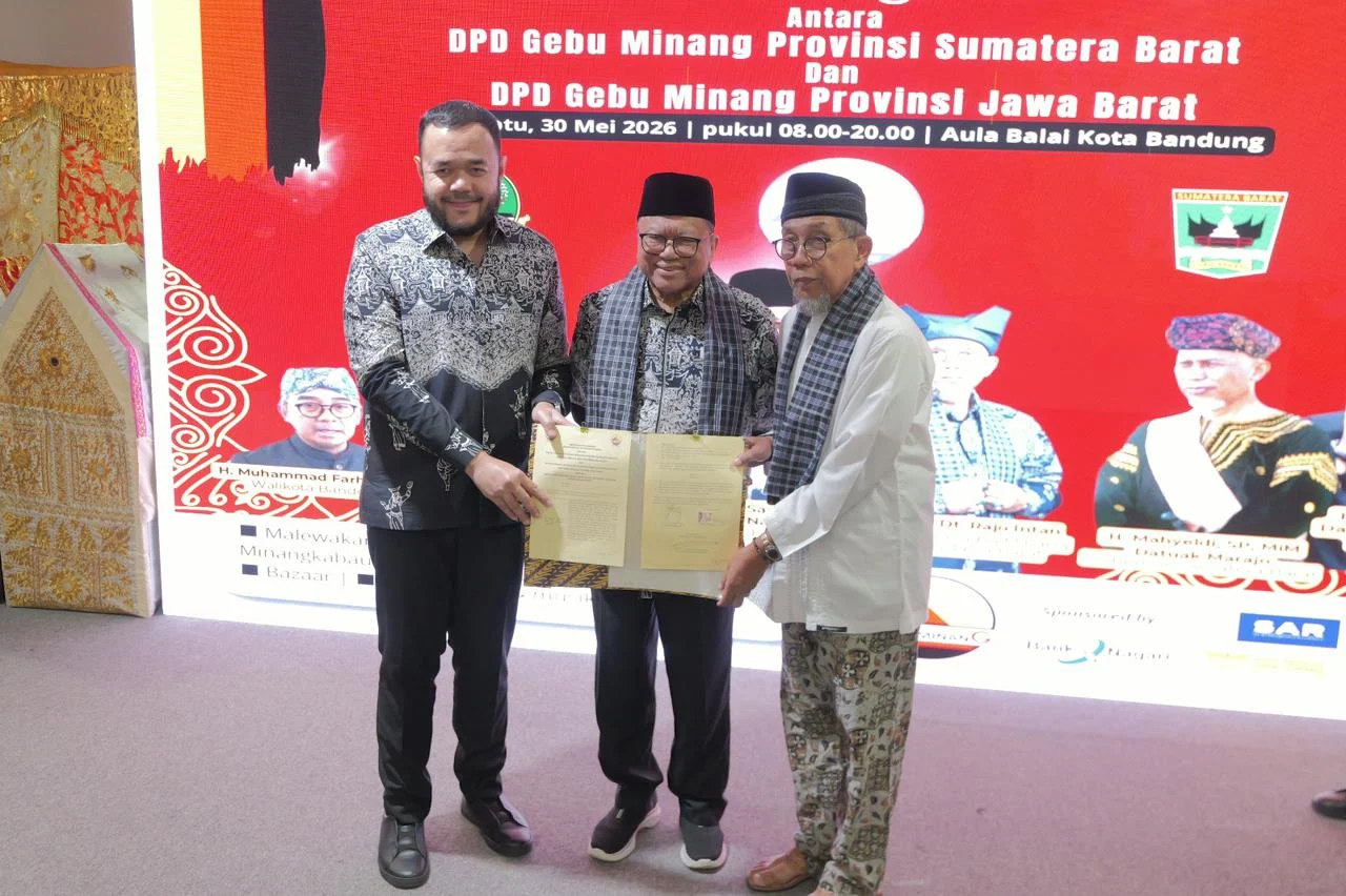 Hadiri Pengukuhan DPD Gebu Minang Jabar, Fadly Amran Harap Jadi Jembatan Kerja Sama Ekonomi hingga Pengembangan UMKM