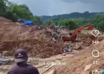 Lokasi PETI yang menimbulkan korban jiwa di Sijunjung, Kamis (14/5/2026).