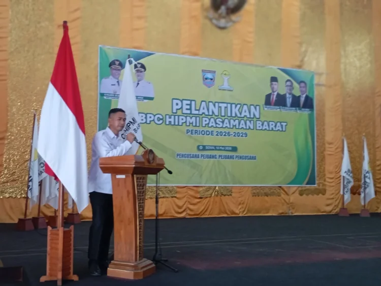 Rizki Aulia terpilih dan dilantik sebagai Ketua Umum BPC HIPMI Pasaman Barat periode 2026–2029