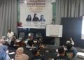 Sasti Gotama dalam Workshop Sastra Taman Budaya Sumbar.