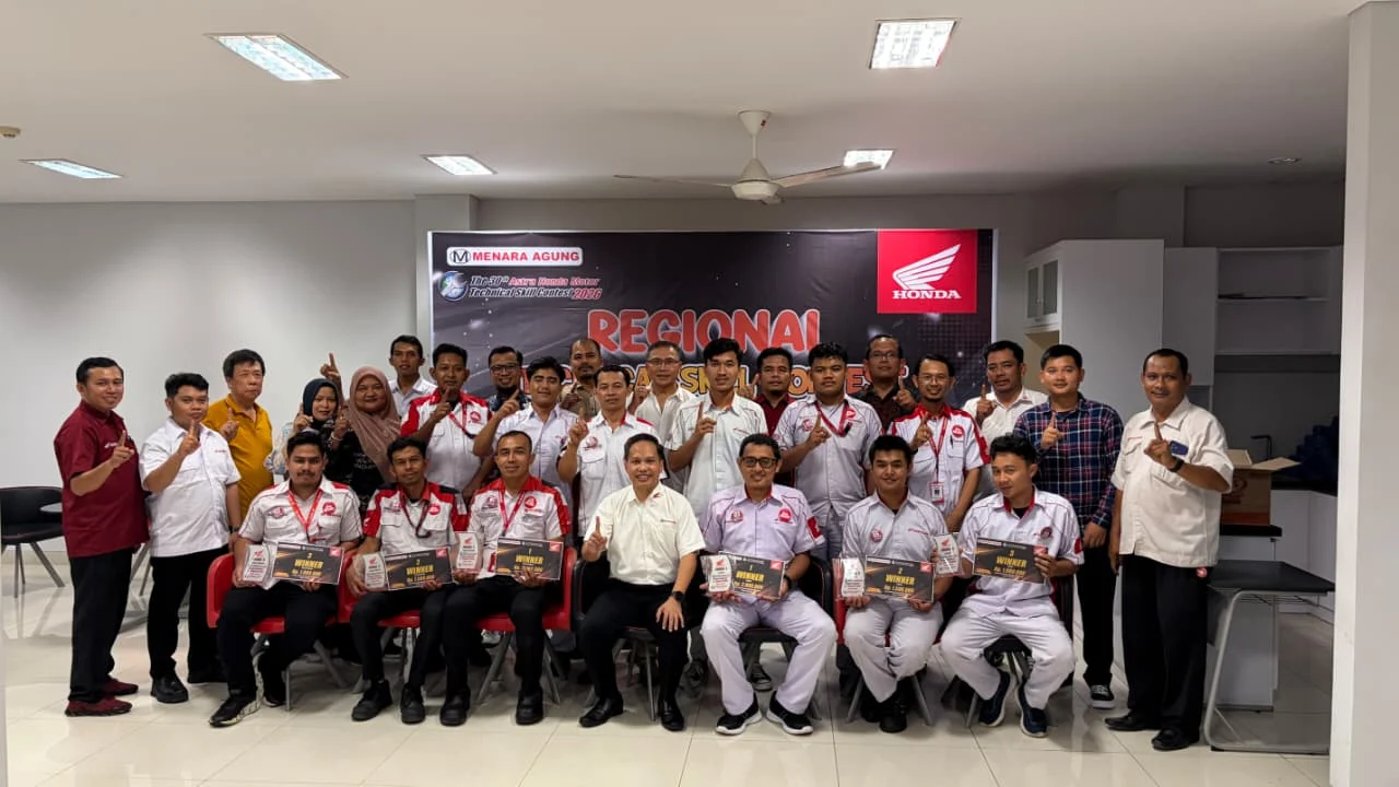 PT Menara Agung Umumkan Pemenang Kontes Mekanik dan Service Advisor Regional 2026
