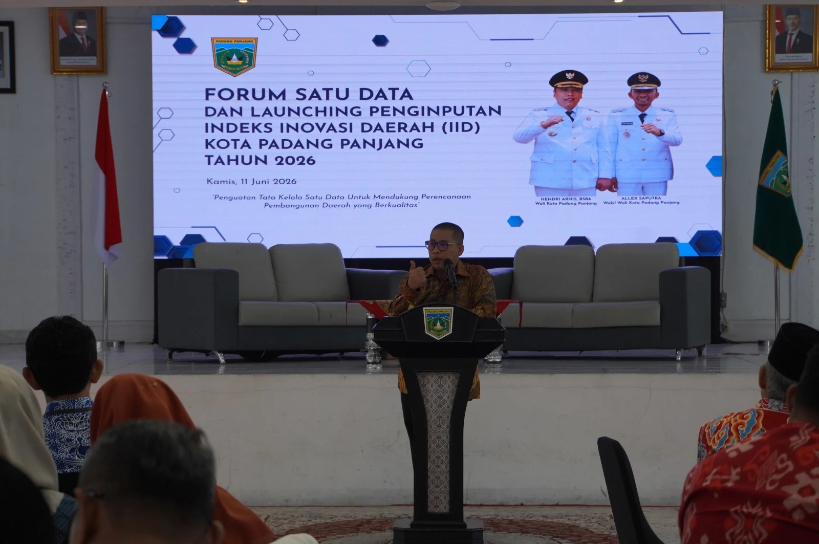 Wako Padang Panjang Sebut Satu Data Jadi Kunci Penentu Arah Kebijakan Pembangunan Daerah