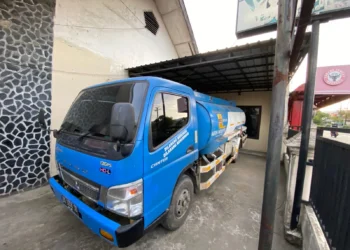 Tangki yang diduga pelangsir BBM Solar Ilegal diamankan di Polsek Luki