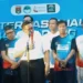 Evi Yandri Rajo Budiman, menghadiri kegiatan IMLF Jam Gadang Fun Run 2026 yang digelar di kawasan Pedestrian Jam Gadang, Bukittinggi, Minggu (7/6/2026)