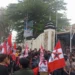 GMNI Sumbar gelar aksi soal PETi di Halaman Polda Sumbar, Senin (8/6/2026).