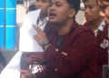 Barisan Mahasiswa UIN IB Padang saaf aksi di Kejati Sumbar, Senin (15/6/2026)