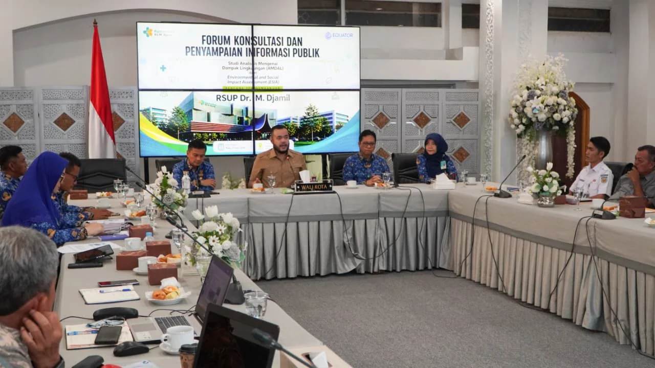 Pengembangan RSUP Dr. M. Djamil Masuki Tahap Konsultasi Publik, Fadly Amran Tegaskan Dukungan Pemko Padang