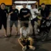 Tersangka saat diamankan polisi