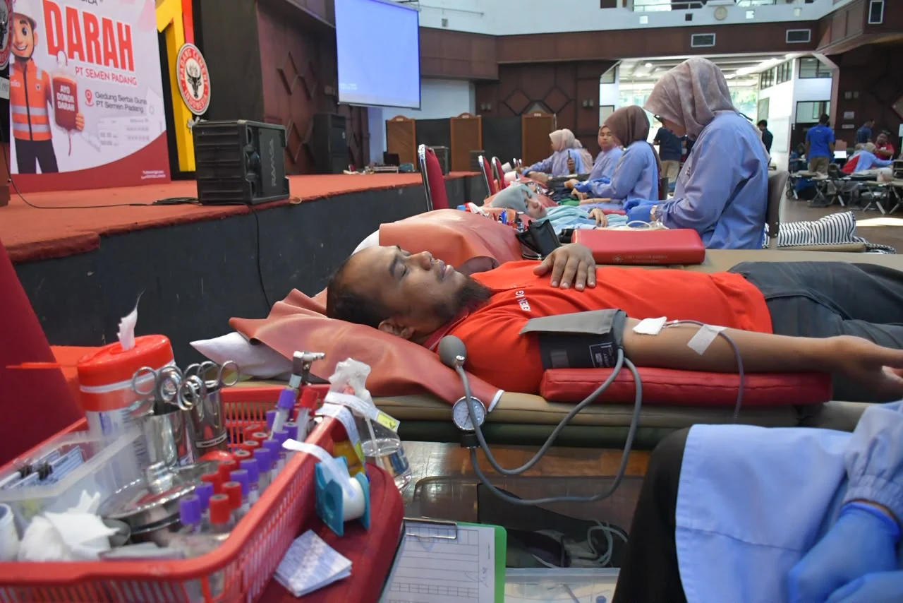 Semarakkan Hari Lahir Pancasila, PT Semen Padang Sumbangkan 312 Kantong Darah kepada PMI
