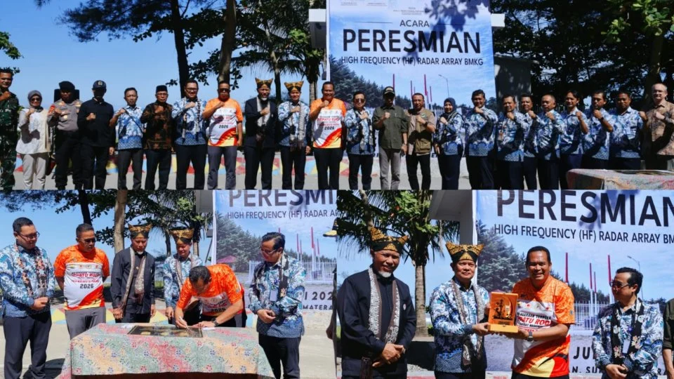 BMKG Pusat Resmikan HF Radar Array di Kota Pariaman