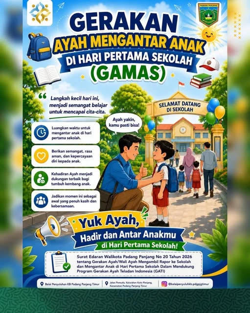 Hari Pertama Sekolah, Padang Panjang Terapkan Program ‘Gamas’