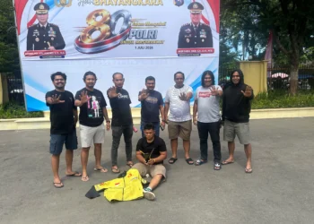 Tersangka diamankan Tim Klewang