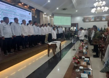 Pelantikan Pengurus Dekopinwil Sumbar, di Auditorium Istana Gubernur Sumatera Barat, Sabtu (4/7/2026).
