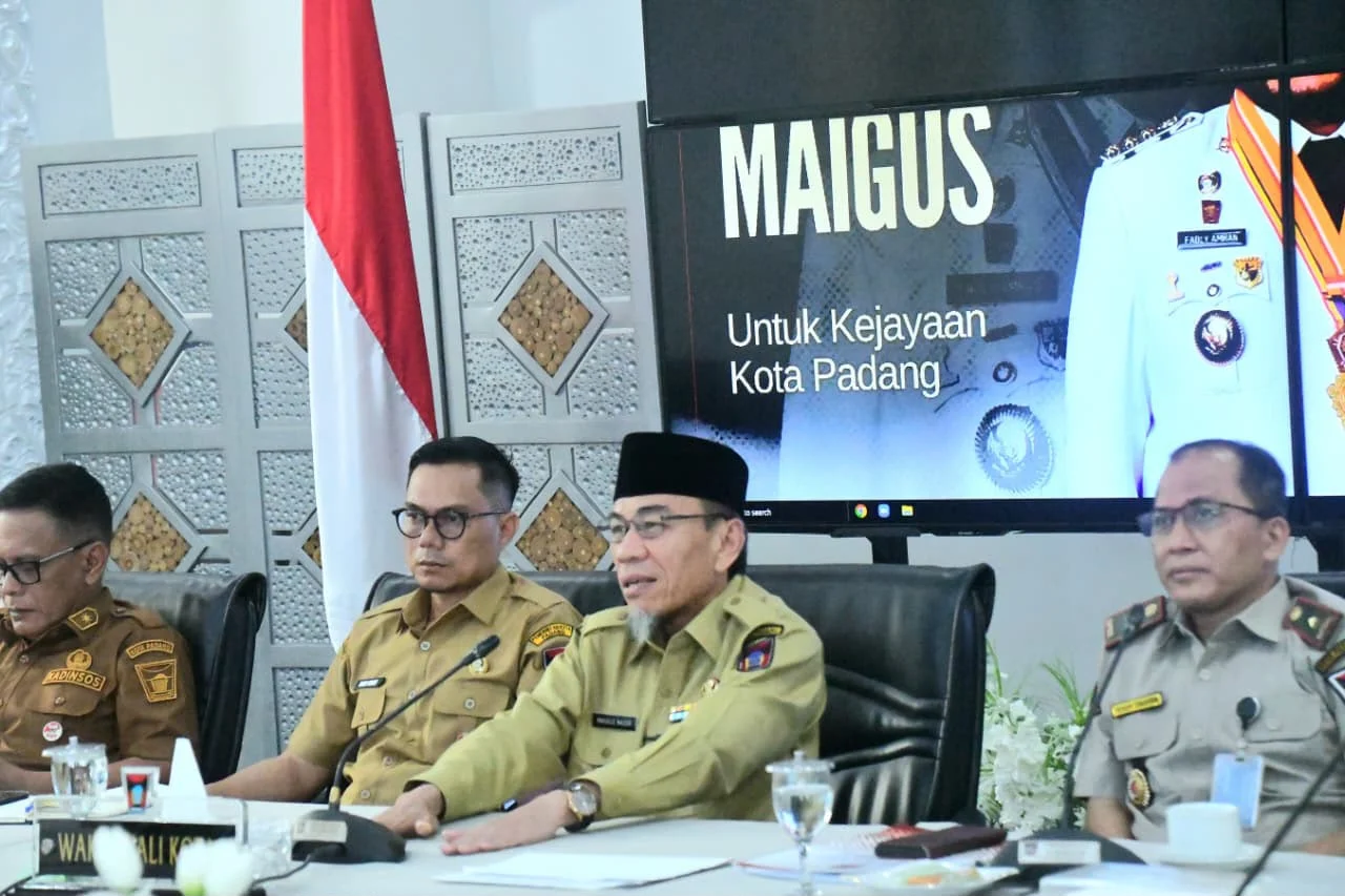 BNPB Gelar Rapat Evaluasi Bantuan Rumah Rusak Pascabencana, Wawako Padang Sampaikan Komitmen Percepatan