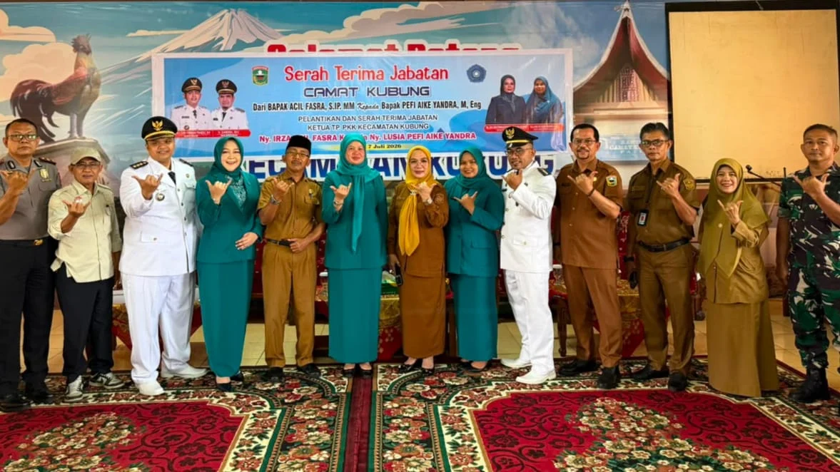Sertijab Camat, Pefi Aike Yandra Resmi Pimpin Kecamatan Kubung