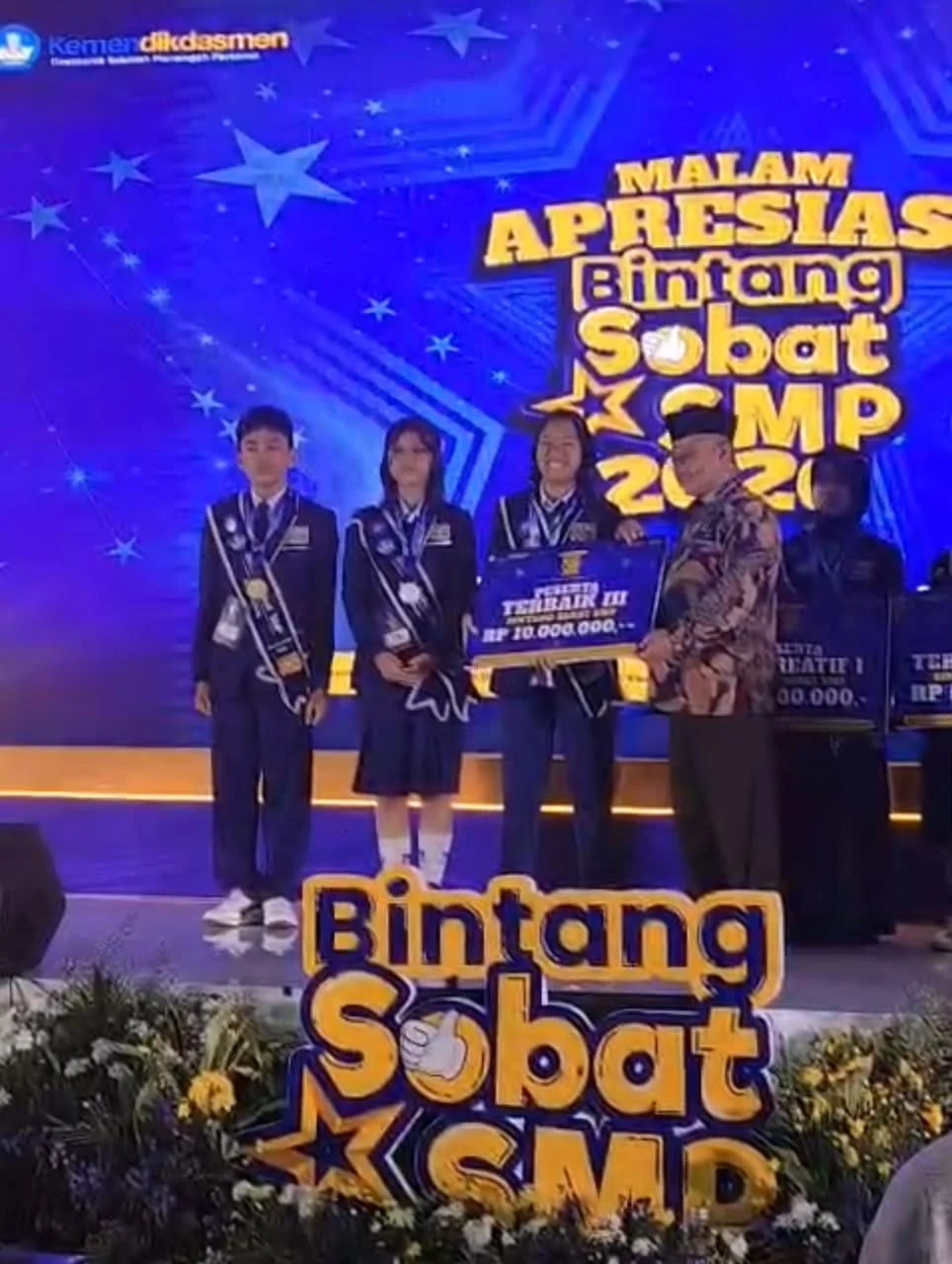 Membanggakan, Siswa SMPN 2 Padang Raih Predikat Terbaik I Bintang Sobat SMP Nasional 2026