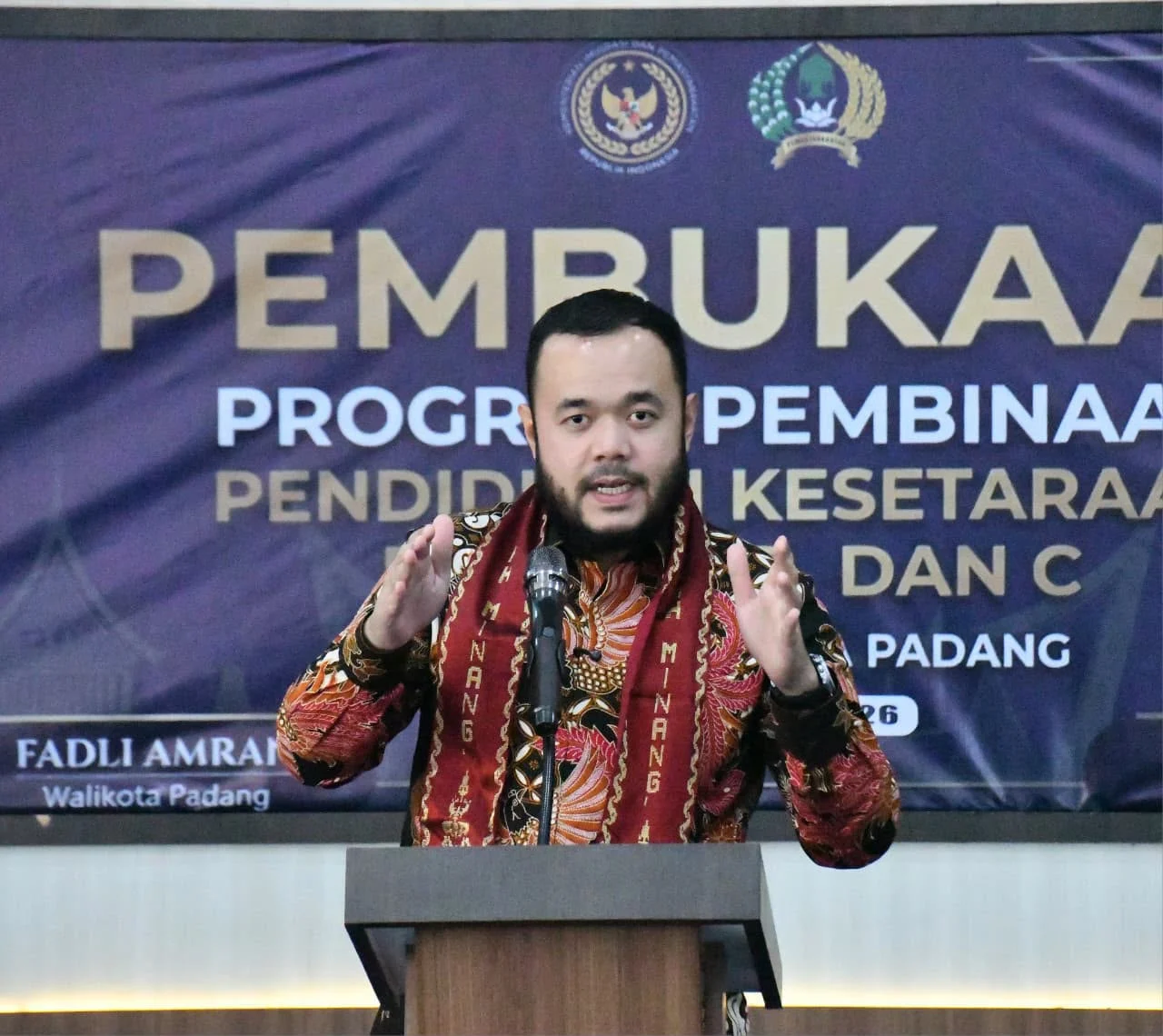 Fadly Amran Resmikan Pendidikan Kesetaraan bagi 101 Warga Binaan Lapas Padang, Siapkan Bekal Kembali ke Masyarakat