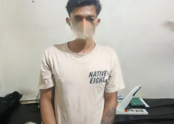 Tersangka saat diamankan, Kamis (2/7/2026).