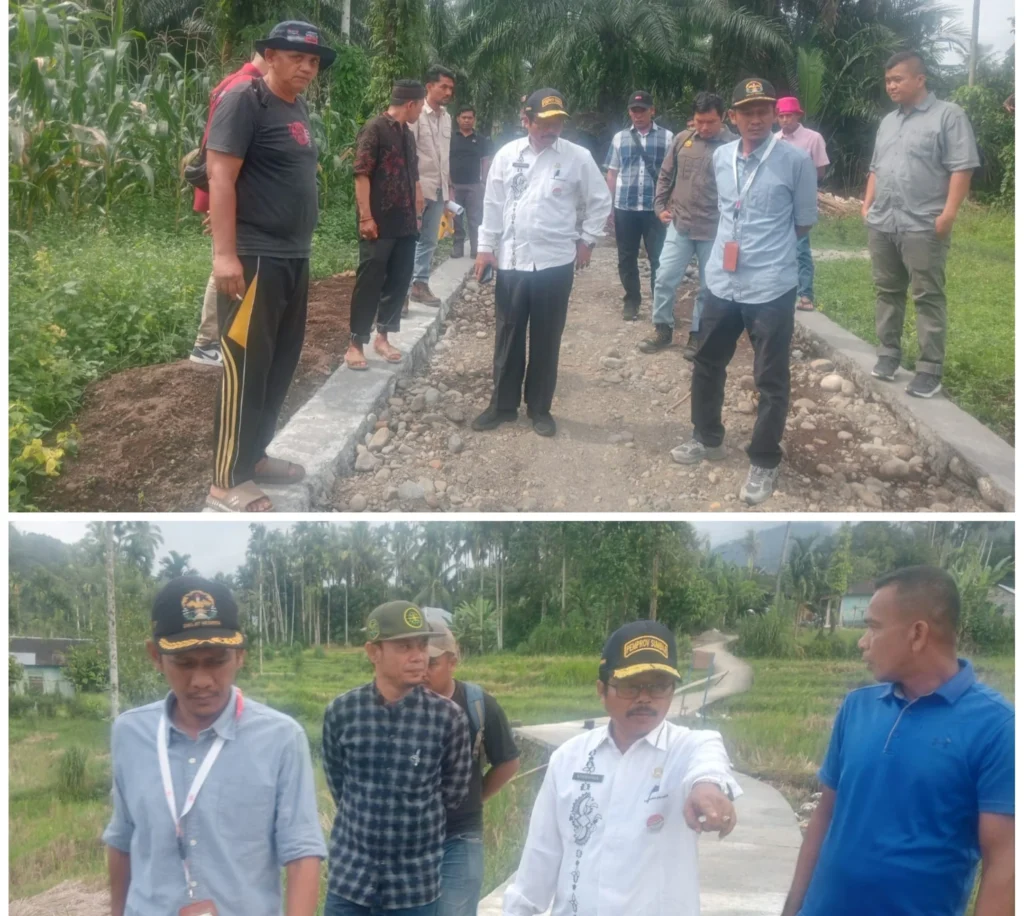 Monitoring Jalan Usaha Tani di Pasaman Barat, Kadisbuntanhor Minta Kualitas Pekerjaan Dimaksimalkan
