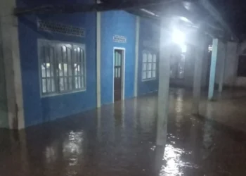 Banjir menggenangi Lakitan Tengah, Pessel, Senin (20/7/2026), malam