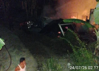 Kebakaran melanda rumah di Padang Pariaman, Jumat (24/7/2026), dini hari
