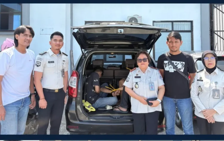 Kepala Lapas Perempuan Kelas IIB Padang, Susi Andriany Pohan saat berhasil membackup Ditresnarkoba Sumbar tangkap dua pengunjung Lapas, Rabu (29/7/2026)