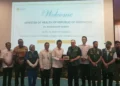 RS M Jamil serahkan plakat kepada Tim Salman Humanitarian Aid and Relief Center (KSRelief) dan Muslim World League, Kamis (30/7/2026)