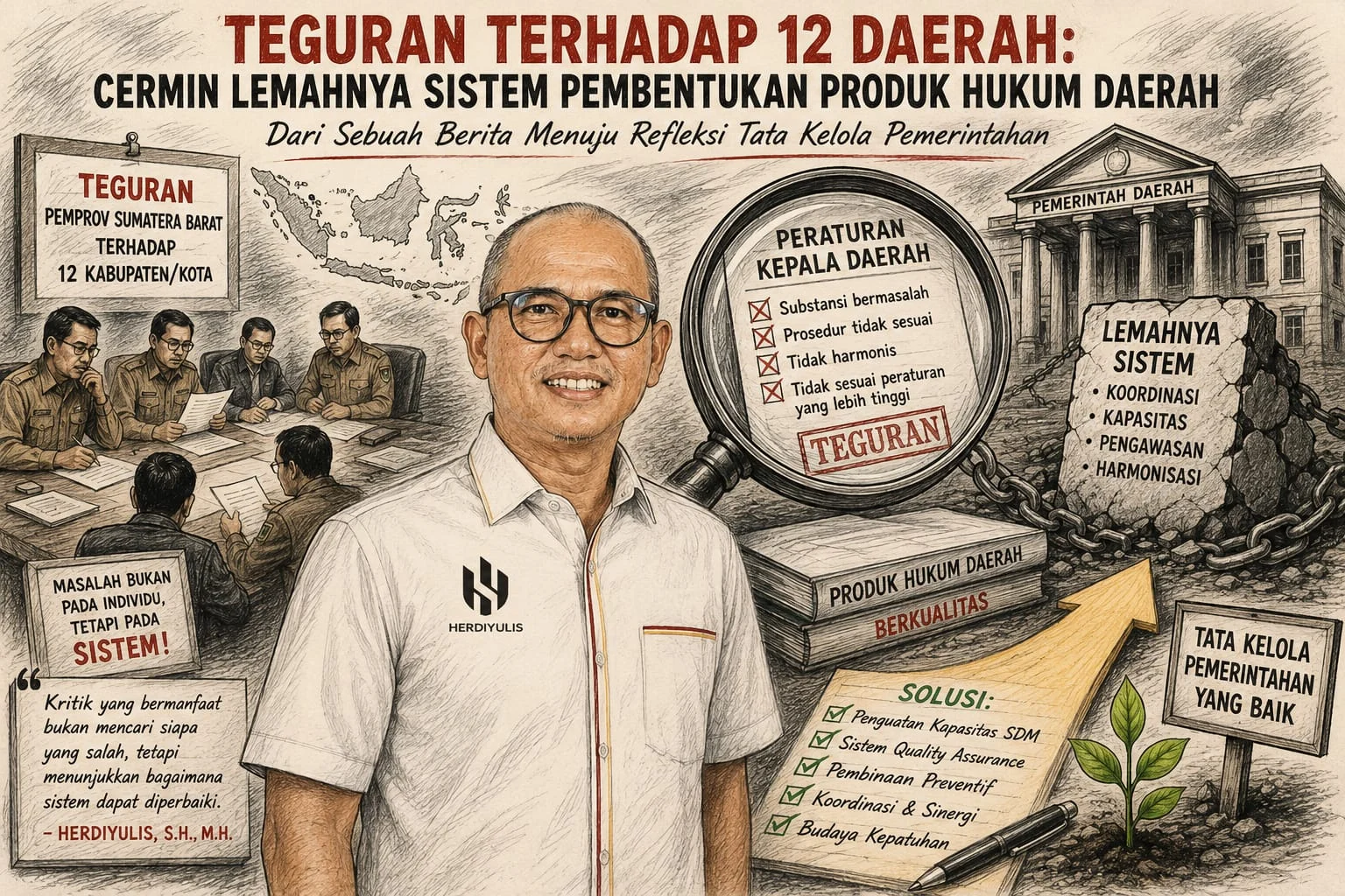 Teguran Terhadap 12 Daerah: Cermin Lemahnya Sistem Pembentukan Produk Hukum Daerah