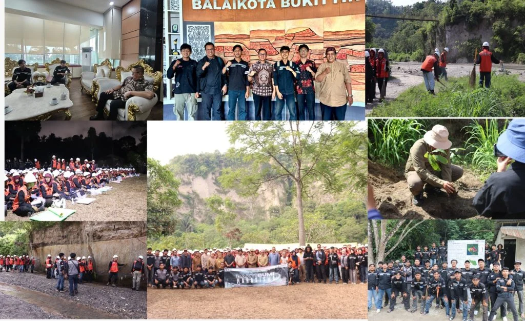 Mahasiswa Teknik Pertambangan UNP Tanam 180 Pohon di Kawasan Ngarai Sianok