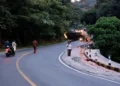 Kondisi jalur Sibingke saat truk kecelakaan, Rabu (26/8/2026)