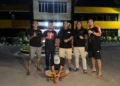 Tersangka saat diamankan di Polresta Padang