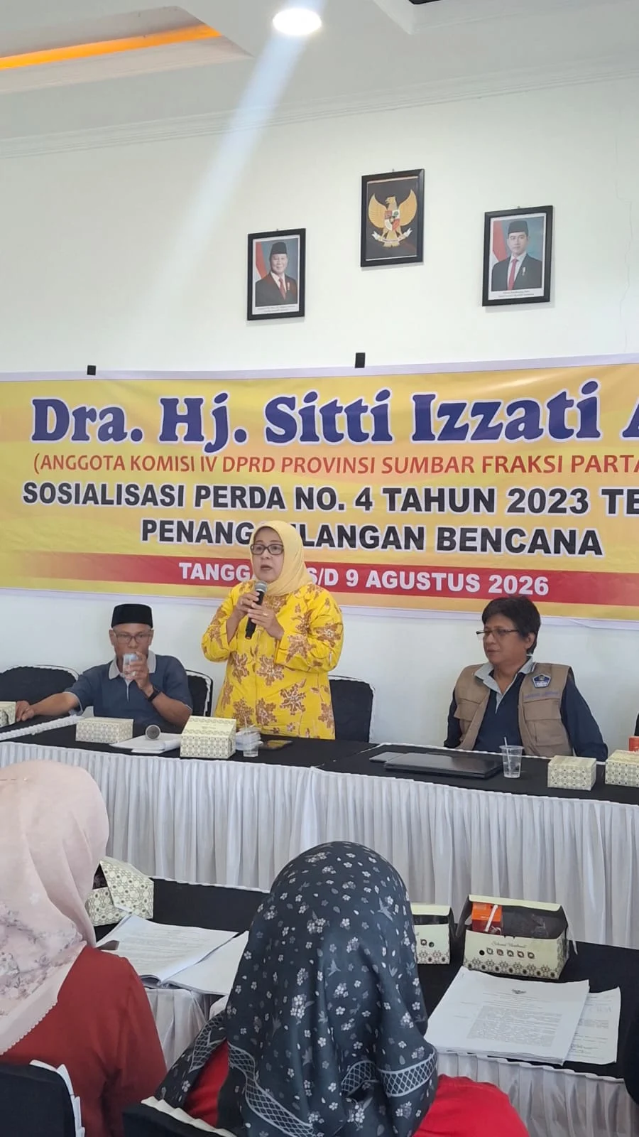 Sitti Izzati Aziz Sosialisasikan Perda Penanggulangan Bencana kepada Warga Ketaping