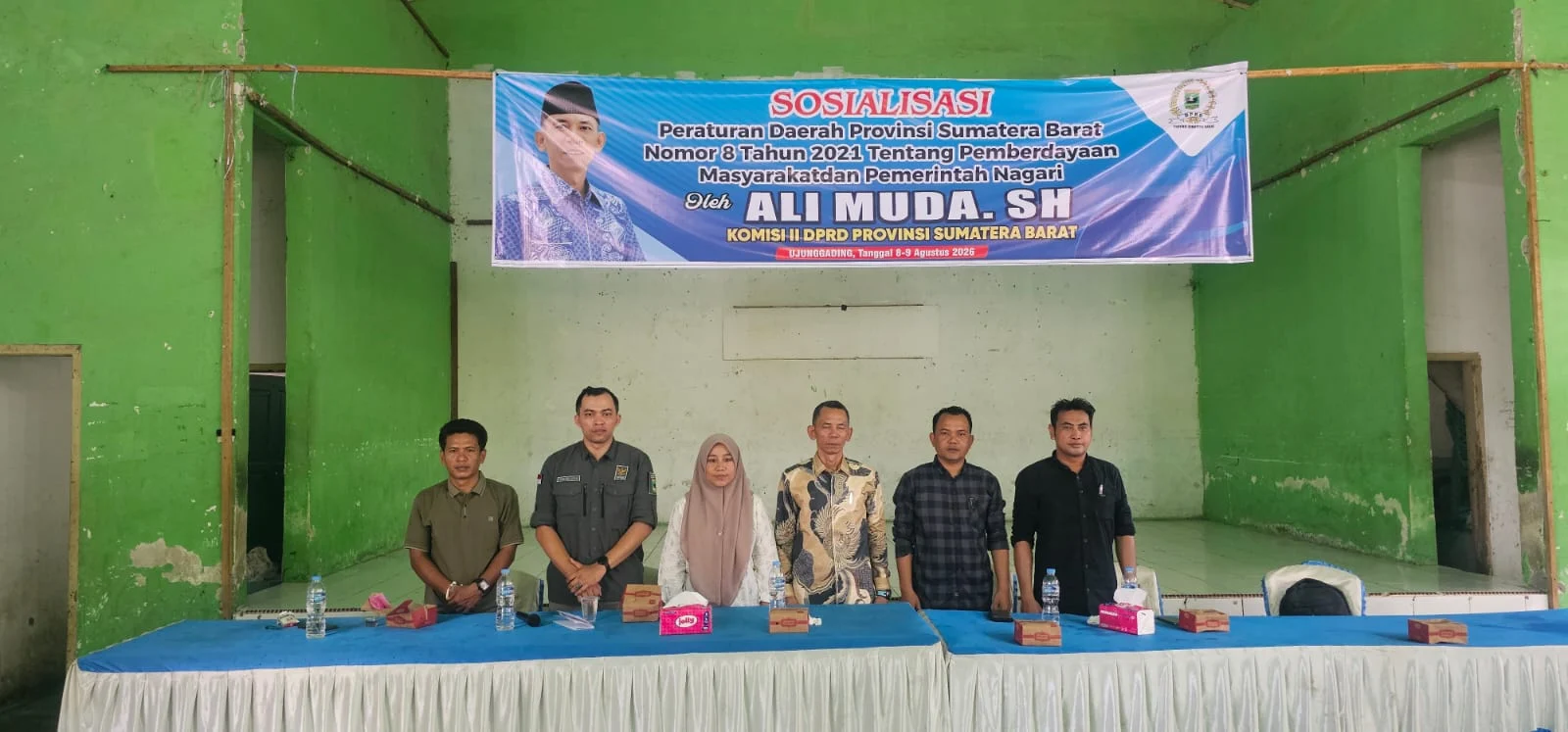 Ali Muda Sosialisasikan Perda Pemberdayaan Masyarakat dan Pemerintahan Nagari di Pasbar