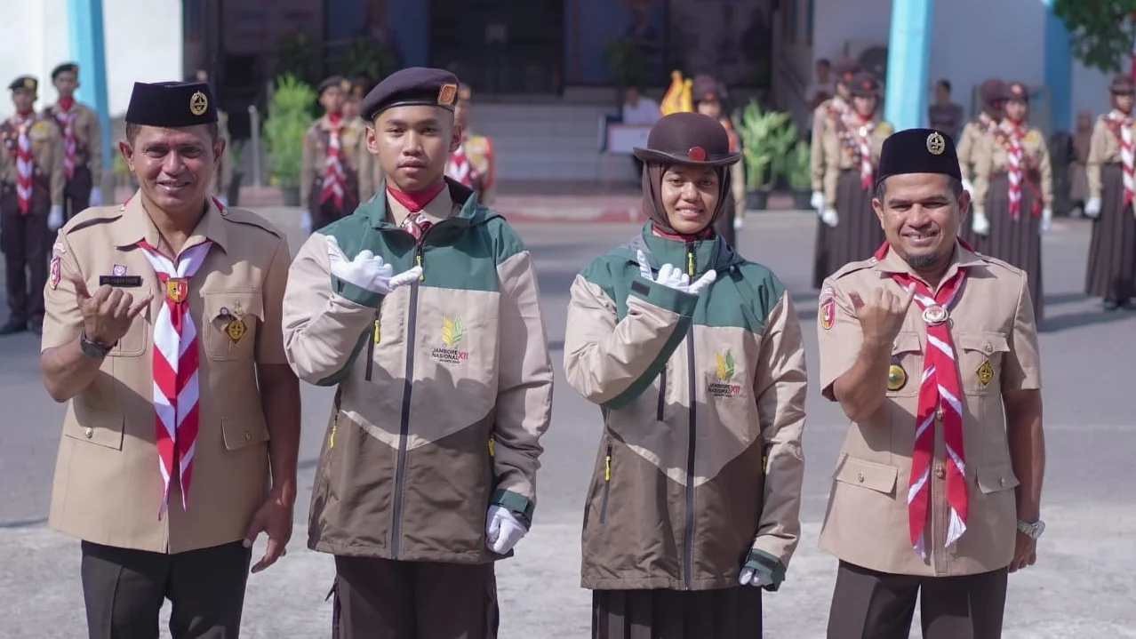 Kontingen Pramuka Kabupaten Solok Dilepas Menuju Jamnas XII Cibubur